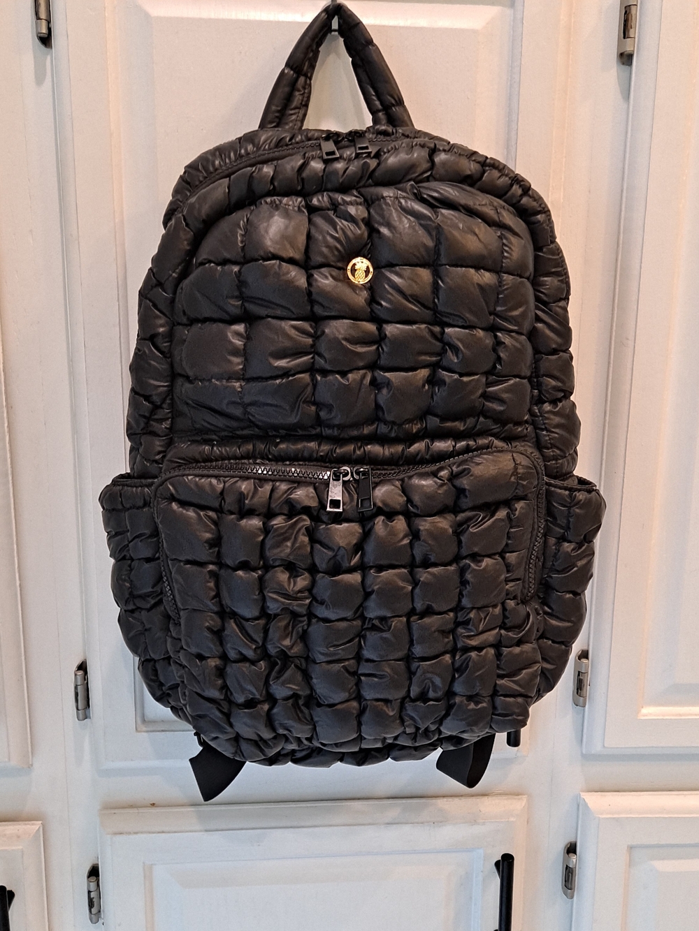 Simply Southern Black Quilted Puffer Backpack Contemporary Maximalism Everyday